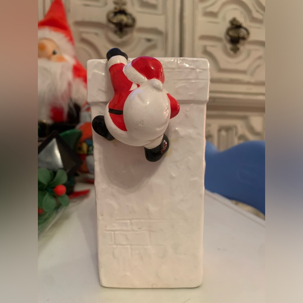 1970’s fitz & Floyd Santa match holder guc